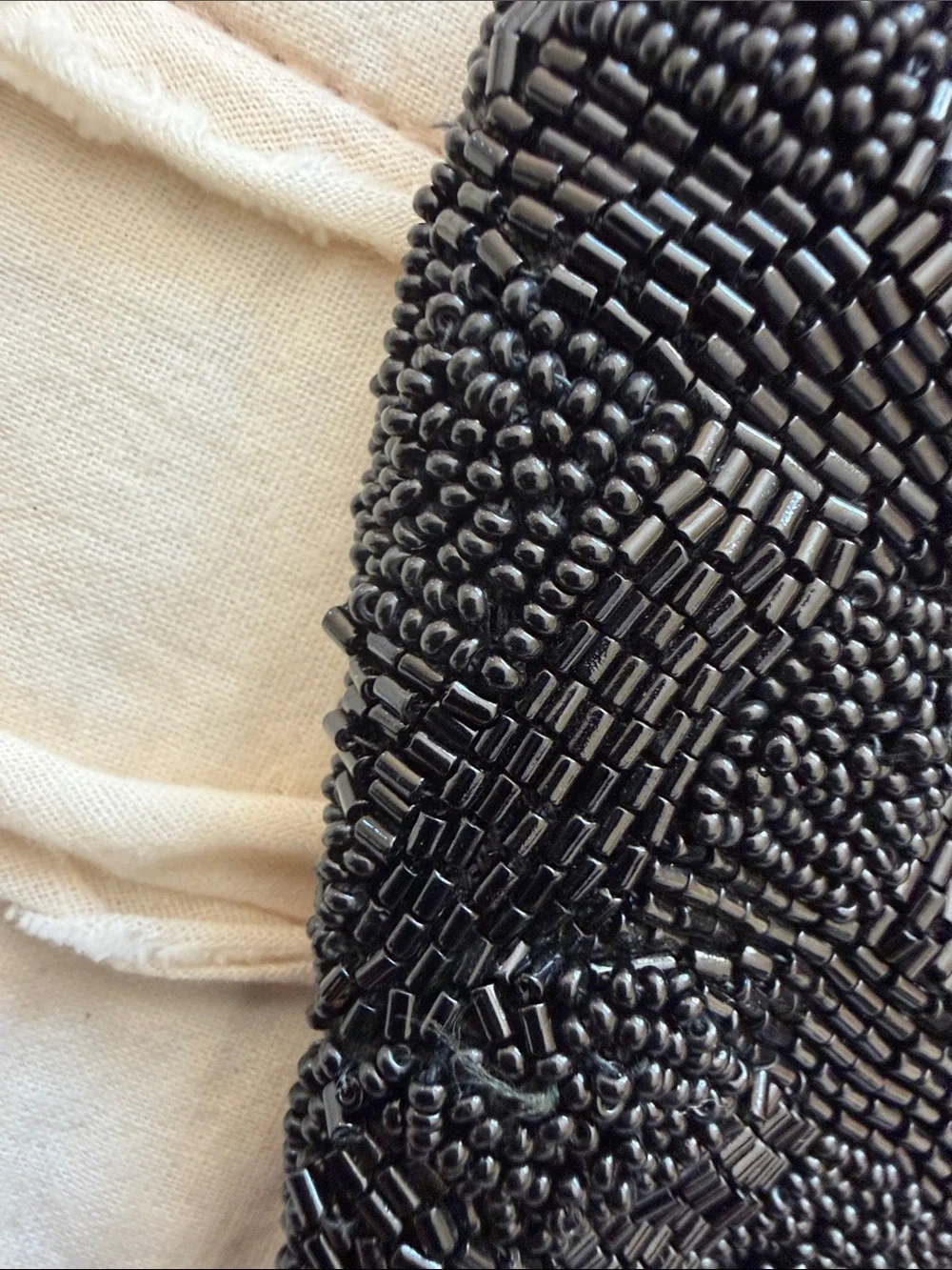 Vintage Walborg Black Beaded Kiss-Lock Clutch!